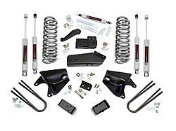 Rough Country Suspension 4-Inch Suspension Lift Kit with Rear Lift Blocks and Premiun N3 Shocks (80-96 Bronco)
