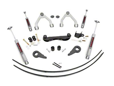 Rough Country Suspension 2 to 3-Inch Suspension Lift Kit with Rear Leaf Springs and Premium N3 Shocks (88-99 K1500 w/o Straight Front Axles)