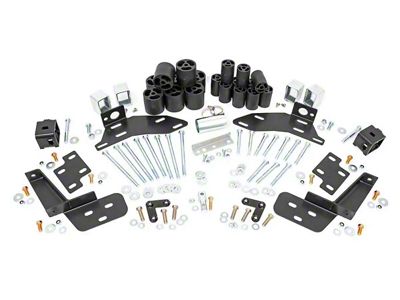 Rough Country Suspension 3-Inch Body Lift Kit with Bumper Brackets (95-99 C1500, K1500, Excluding 6.5L)