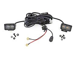Rough Country Suspension 3x1.75-Inch Black Series SAE LED Slim Lights; White Fog Beam (Universal; Some Adaptation May Be Required)