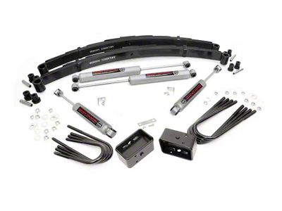 Rough Country Suspension 4-Inch Suspension Lift Kit with Premium N3 Shocks (69-72 4WD Blazer, Jimmy, K10)