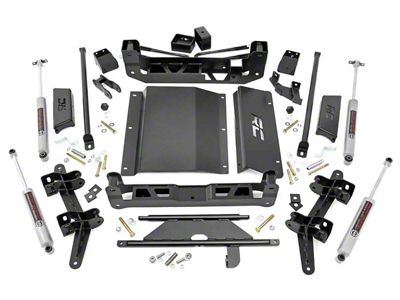 Rough Country Suspension 4-Inch Suspension Lift Kit with Premium N3 Shocks (88-99 K1500 w/o Straight Front Axles)