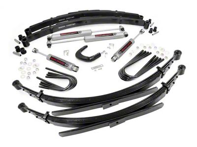 Rough Country Suspension 6-Inch Suspension Lift Kit with 52-Inch Rear Leaf Springs and Premium N3 Shocks (77-86 K10, K15; 77-91 4WD Blazer, Jimmy)