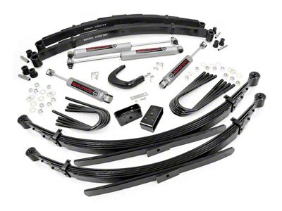 Rough Country Suspension 6-Inch Suspension Lift Kit with 56-Inch Rear Leaf Springs and Premium N3 Shocks (77-86 K10, K15; 77-91 4WD Blazer, Jimmy)