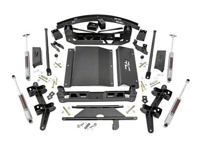 Rough Country Suspension 6-Inch Suspension Lift Kit with Premium N3 Shocks (88-99 K1500 w/o Straight Front Axles)