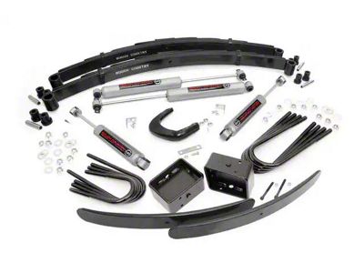 Rough Country Suspension 6-Inch Suspension Lift Kit with Rear Lift Blocks and Premium N3 Shocks (77-86 K10, K15; 77-91 4WD Blazer, Jimmy)
