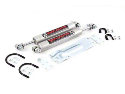 Rough Country Suspension Dual N3 Steering Stabilizer (69-91 4WD Blazer, Jimmy, K10, K15)