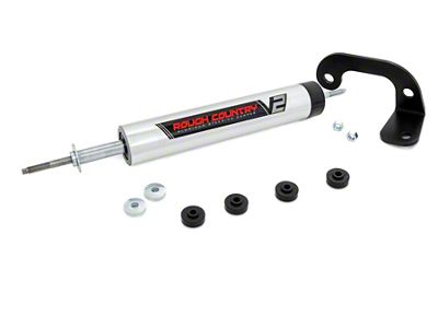 Rough Country Suspension V2 Steering Stabilizer for 6-Inch Lift (88-00 K2500, K3500)