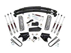 Rough Country Suspension 4-Inch Suspension Lift Kit with Premium N3 Shocks and Rear Leaf Springs (80-96 4WD F-150 w/ Quad Shocks)