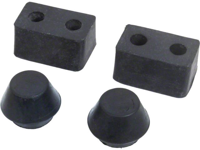 Rumble Lid Rubber Bumper & Stop Set - 4 Pieces - No Hardware - Ford