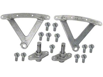 1932 Ford 3 Window Coupe Rumble Seat Hinge Kit - Steel