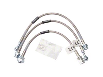 Russell Stainless Steel Braided Brake Line Kit; Front and Rear (98-02 Firebird w/ Front & Rear Disc Brakes w/o & Traction Control)