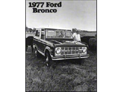 1977 Ford Bronco Sales Brochure
