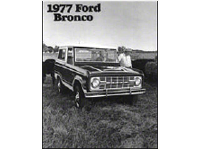 1977 Ford Bronco Sales Brochure
