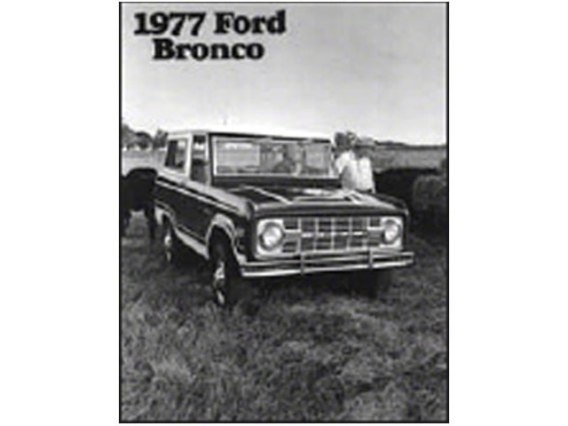 1977 Ford Bronco Sales Brochure