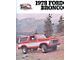 1978 Ford Bronco Sales Brochure