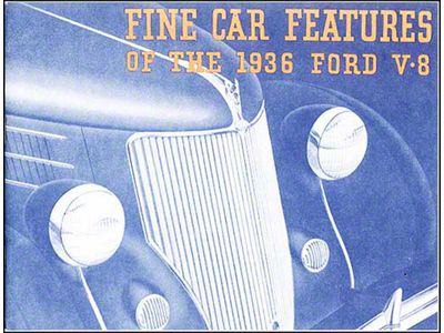 1936 Ford Car Sales Brochure