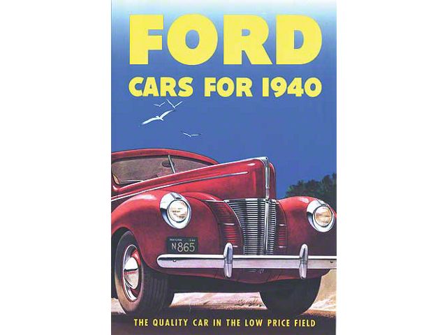 1940 Ford Passenger Car Foldout Sales Brochure