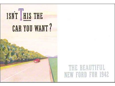 1942 Ford Car Sales Brochure