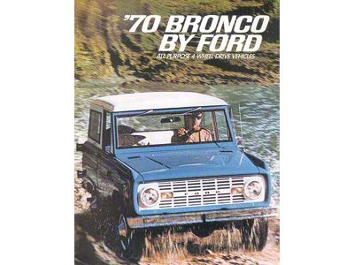 1970 Ford Bronco Sales Brochure