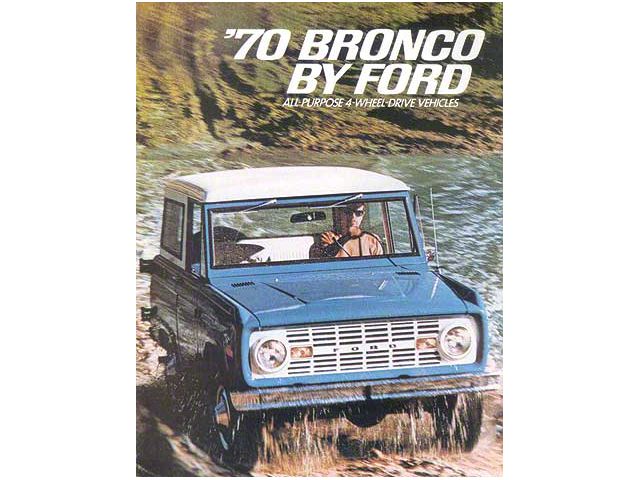 1970 Ford Bronco Sales Brochure
