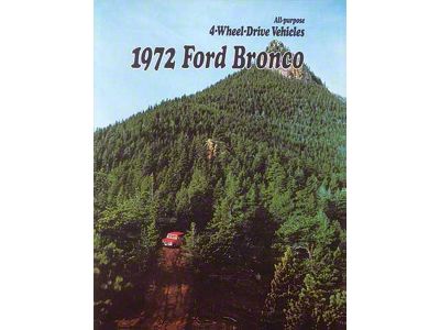 1972 Ford Bronco Sales Brochure