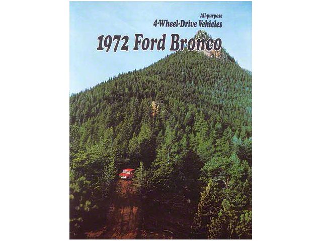 1972 Ford Bronco Sales Brochure
