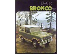 1974 Ford Bronco Sales Brochure 