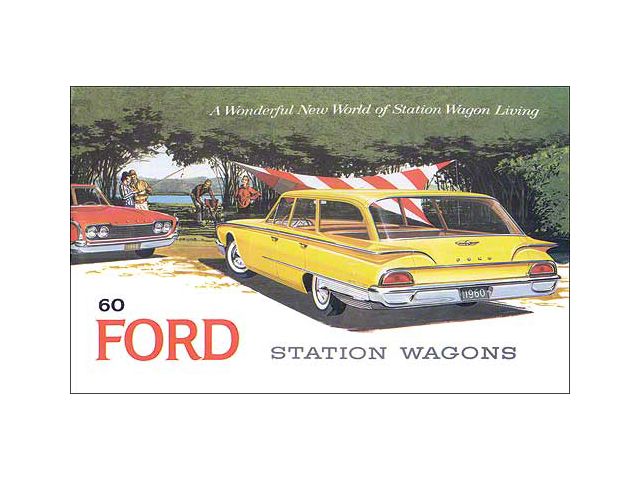 1960 Ford Station Wagon Foldout Sales Brochure