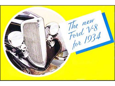1934 Ford Car Sales Brochure