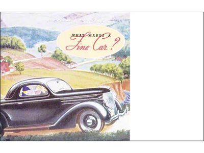 1936 Ford Car Sales Foldout Brochure