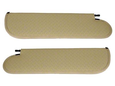 Sunvisors, Sandalwood, Except Conv (71-72 Chevelle)