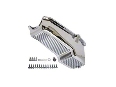 SB Chrome Aluminum Stock Capactiy Oil Pan - Retro Fin