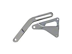 Scott Drake Alternator Bracket Set; Chrome (64-73 289/302 V8 Mustang)