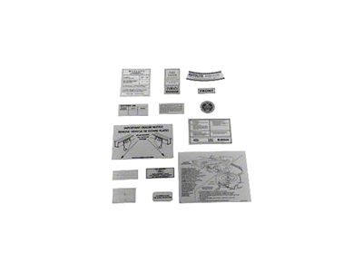 Scott Drake 14-Piece Engine Decal Kit (1966 Mustang)