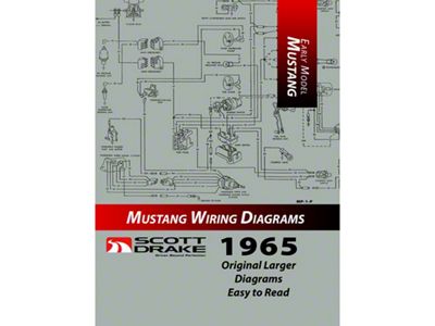 Scott Drake 1965 Mustang PRO Wiring Diagram Manual; Large Format