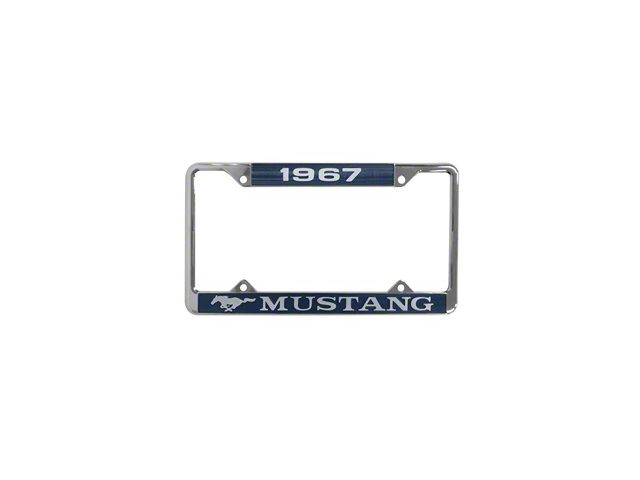Scott Drake 1967 Mustang Year Dated License Plate Frame (Universal; Some Adaptation May Be Required)