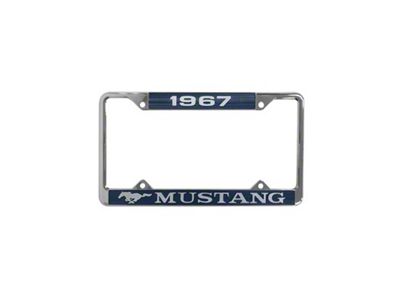 Scott Drake 1967 Mustang Year Dated License Plate Frame (Universal; Some Adaptation May Be Required)