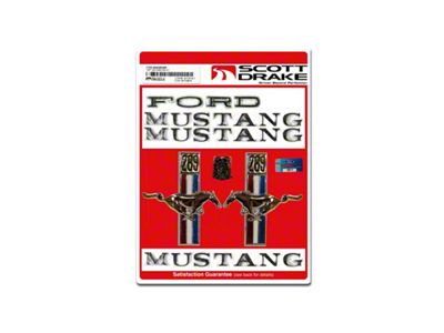 Scott Drake 289 Emblem Kit (67-68 Mustang)