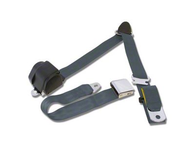 Scott Drake 3-Point Seat Belt; Blue (64-73 Mustang)