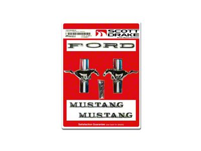 Scott Drake 6-Cylinder Emblem Kit (65-66 Mustang Coupe, Convertible)