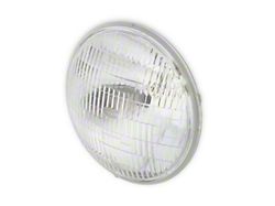 Scott Drake 7-Inch Round Halogen Sealed Beam Headlight; Chrome Housing; Clear Lens (64-73 Mustang)