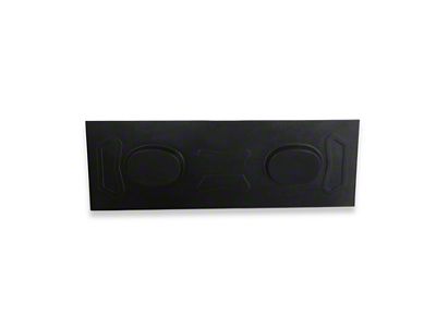 Scott Drake ABS Plastic Package Tray with Speaker Pods; Black (71-73 Mustang Sportsroof)