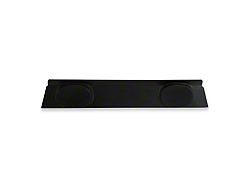 Scott Drake ABS Plastic Package Tray with Speaker Pods; Black (71-73 Mustang Coupe)
