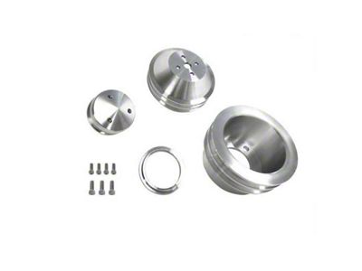 Scott Drake Billet Pulley Kit; Double Groove (65-69 289/302/351W V8 Mustang)