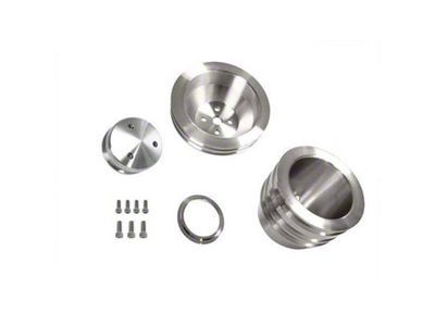 Scott Drake Billet Pulley Kit; Triple Groove (65-69 289/302 V8 Mustang)