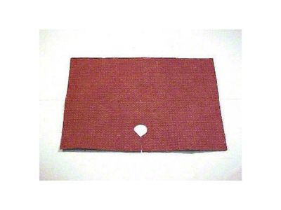 Scott Drake Carpet Underlayment Trunk Mat; Red (65-70 Mustang)