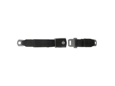 Scott Drake Concours Deluxe Seat Belt; Black (68-70 Mustang)