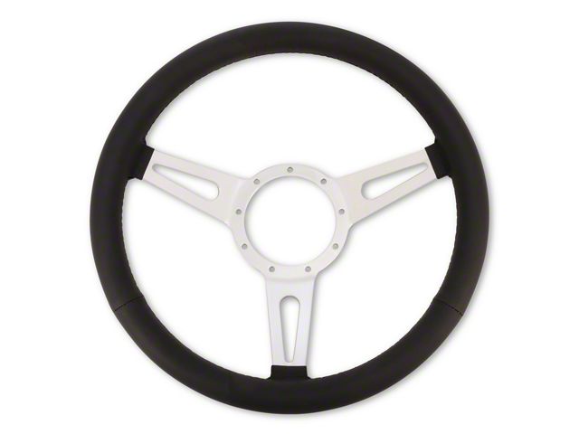 Scott Drake Corso Feroce 15-Inch 9-Hole Steering Wheel; Black Leather (65-73 Mustang)