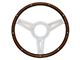 Scott Drake Corso Feroce Shelby Style Wood and Aluminum Steering Wheel; 14-Inch (65-73 Mustang)